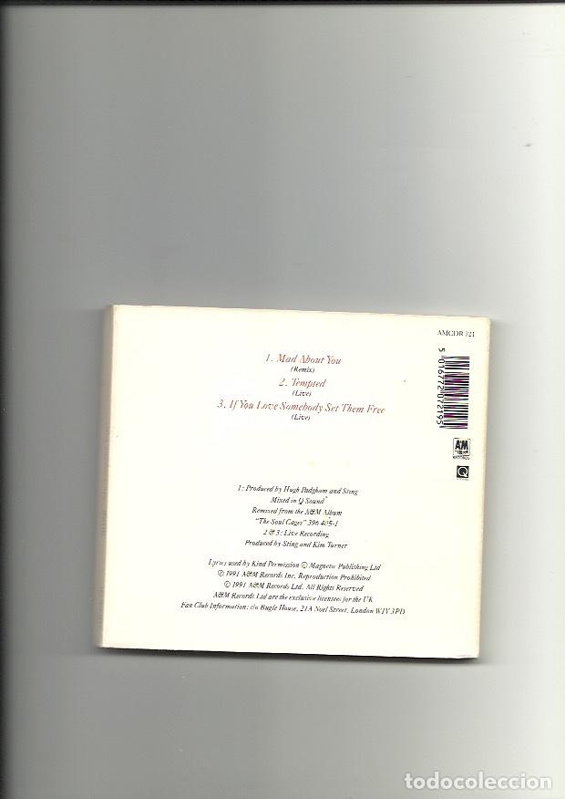 CDs de m&uacute;sica: STING. Mad about you. (cd single 1991) - Foto 2