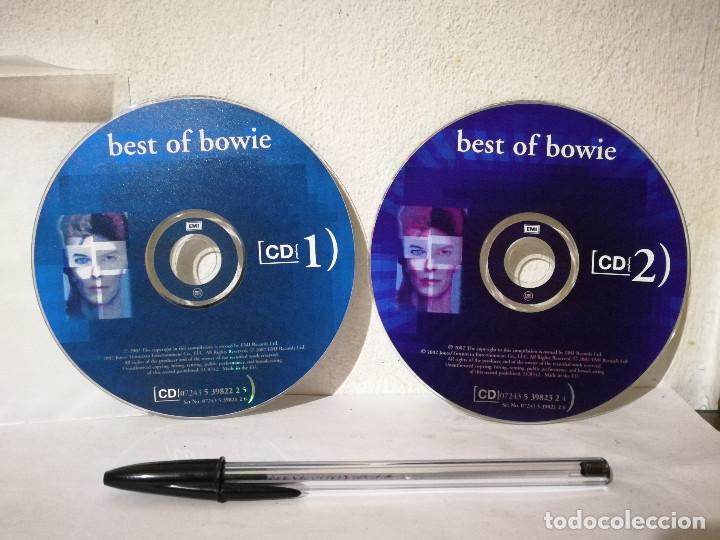 CDs de m&uacute;sica: 2 CD ORIGINALES SIN PORTADA - BEST OF DAVID BOWIE - ROCK