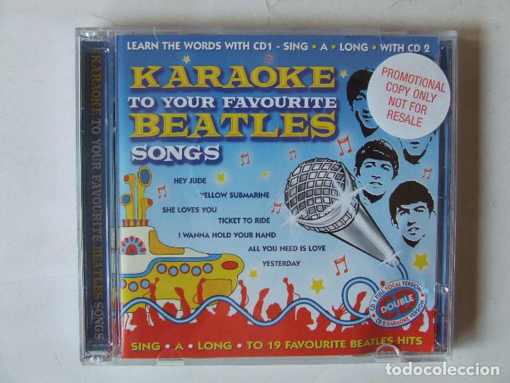 CDs de m&uacute;sica: DOBLE CD KARAOKE TO YOUR FAVOURITE BEATLES SONGS COVERS VERSIONES