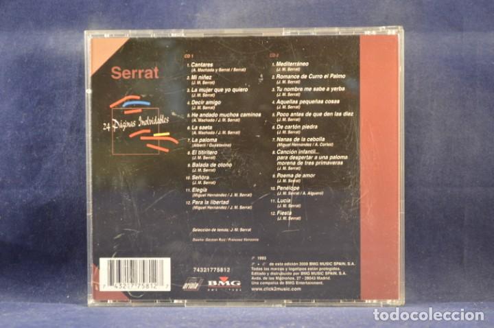 CDs de m&uacute;sica: SERRAT - 24 P&Aacute;GINAS INOLVIDABLES - 2 CD - Foto 2