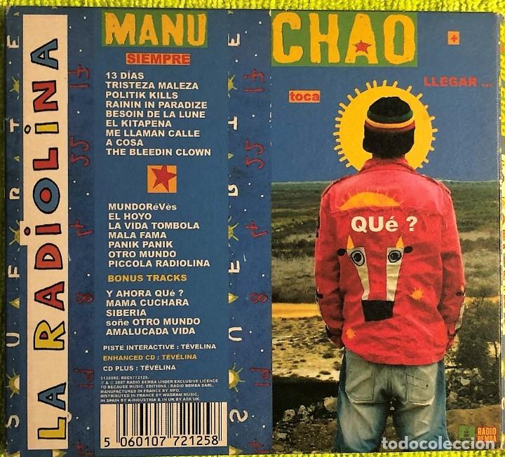 CDs de m&uacute;sica: Manu Chao - La Radiolina - Foto 3