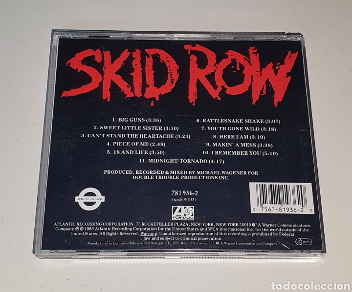 CDs de m&uacute;sica: SKID ROW / CD / SKID ROW - Foto 3