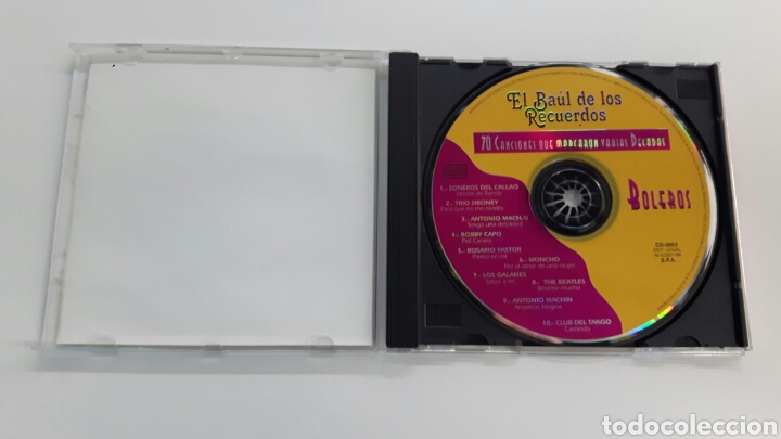 CDs de m&uacute;sica: CD EL BA&Uacute;L DE LOS RECUERDOS - BOLEROS - Foto 2