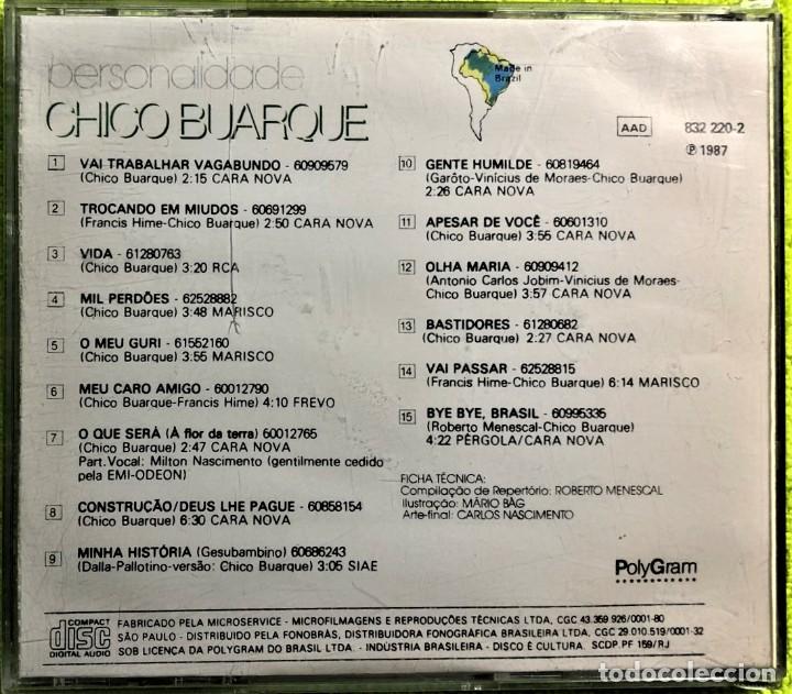 CDs de m&uacute;sica: Chico Buarque - Personalidade - Foto 2