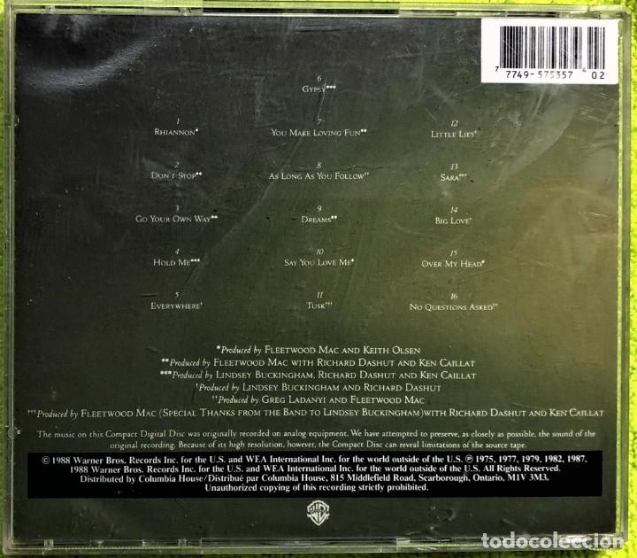 CDs de m&uacute;sica: Fleetwood Mac - Greatest Hits - Foto 2