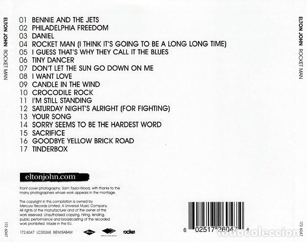 CDs de m&uacute;sica: Elton John - Rocket Man ● The Definitive Hits - CD - Foto 2