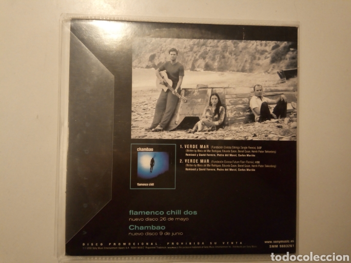CDs de m&uacute;sica: Chambao - Verde mar. CD Single - Foto 2