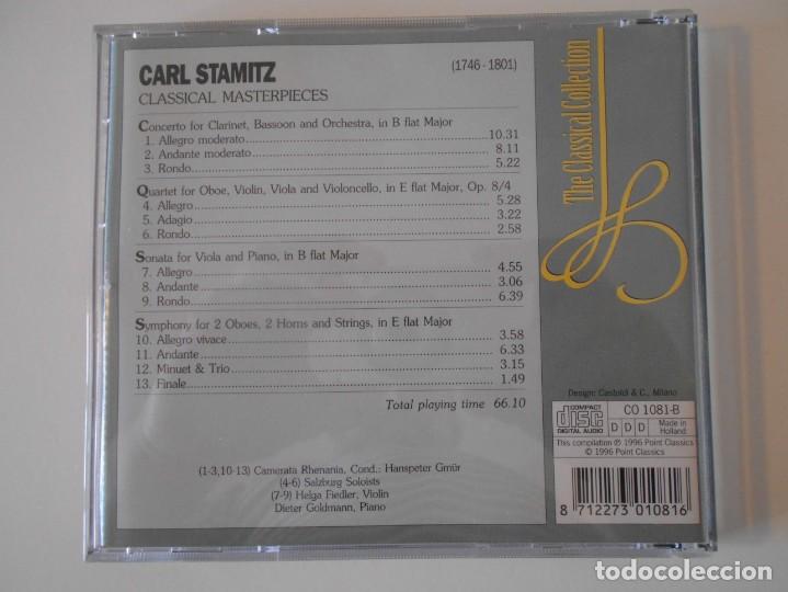CDs de m&uacute;sica: STAMITZ. COMPACTO CLASSICAL MASTERWORKS. - Foto 2