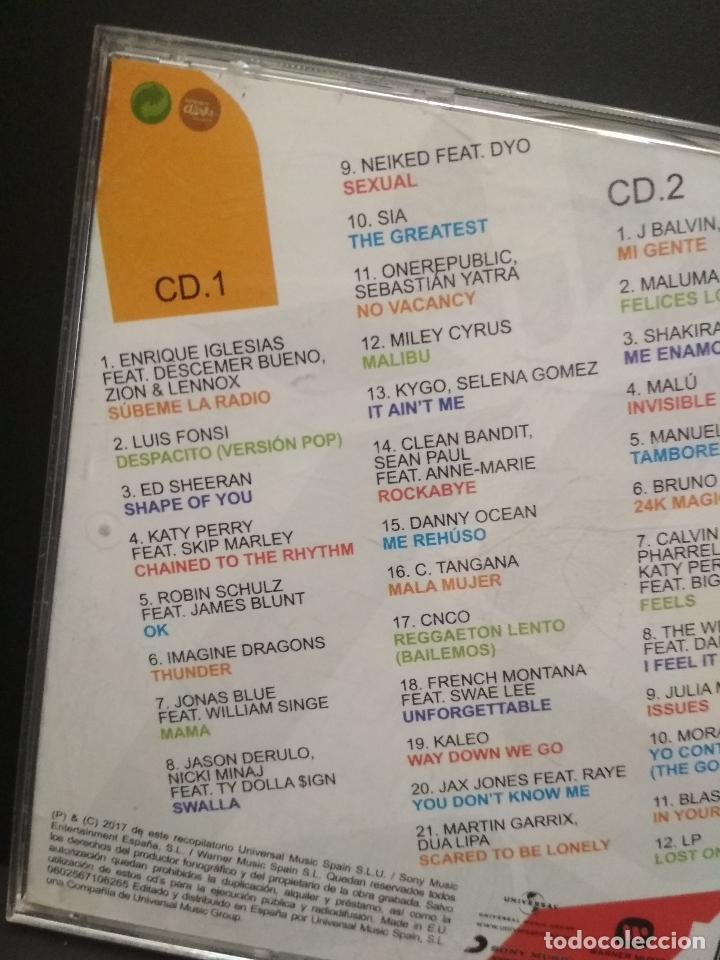 CDs de m&uacute;sica: VARIOS EL DISCO DE LOS EXITOS 2017 DOBLE CD PEPETO - Foto 3