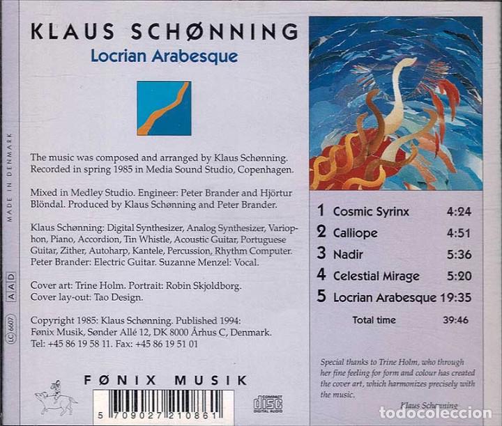 CDs de m&uacute;sica: Klaus Sch&oslash;nning - Locrian Arabesque. CD - Foto 2