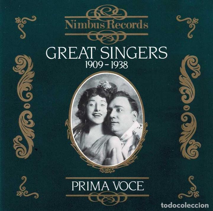 CDs de m&uacute;sica: Great Singers 1909-1938. Prima Voce. CD - Foto 1