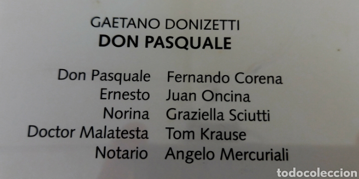 CDs de m&uacute;sica: Don Pasquale. &Oacute;pera de Donizetti. - Foto 1