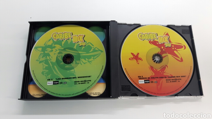 CDs de m&uacute;sica: 3 CD CARIBE MIX - 2001 - COMO NUEVO - Foto 3