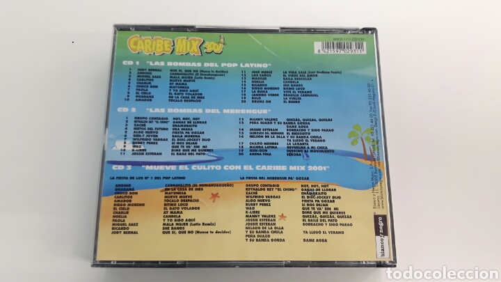CDs de m&uacute;sica: 3 CD CARIBE MIX - 2001 - COMO NUEVO - Foto 4