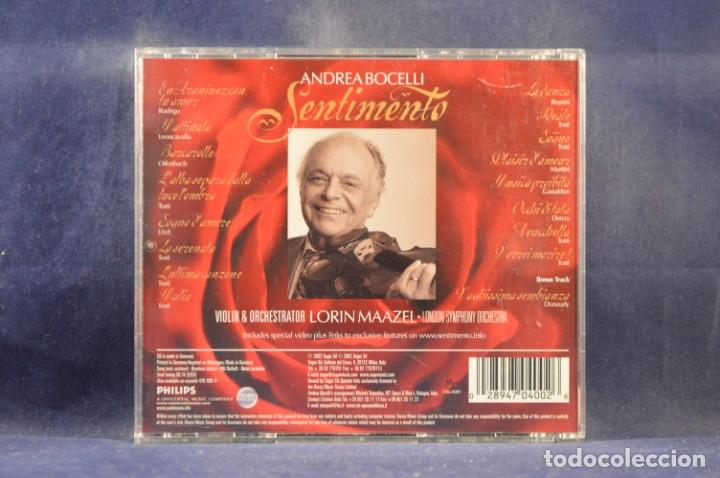 CDs de m&uacute;sica: ANDREA BOCELLI - SENTIMENTO - CD - Foto 2