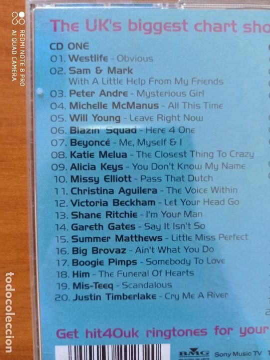 CDs de m&uacute;sica: CD HIT 40 UK (2 CDS) (8M) - Foto 3