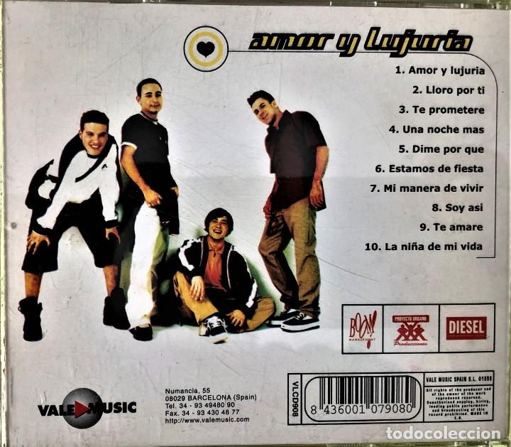 CDs de m&uacute;sica: Lujuria cd Amor y Lujuria 1998 cd - Foto 2