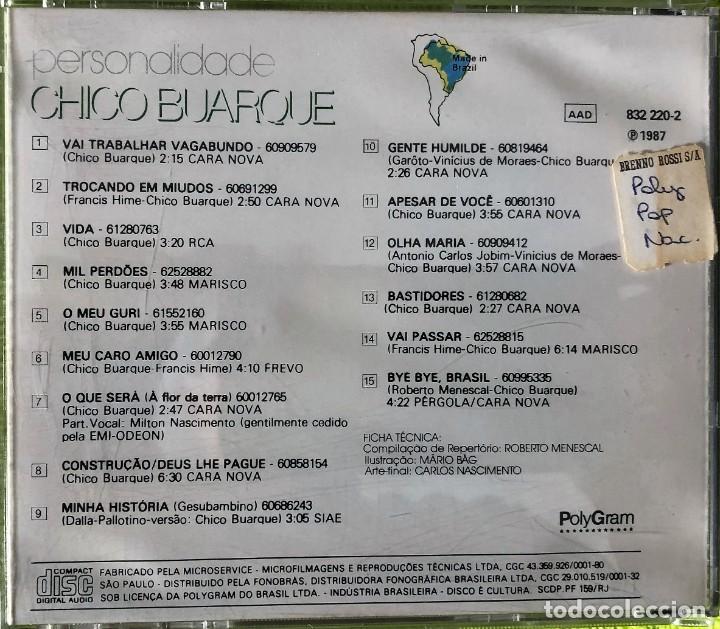 CDs de m&uacute;sica: Chico Buarque ● Personalidade ● CD, Compilation BRAZIL - Foto 2
