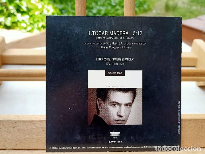 CDs de m&uacute;sica: MANOLO TENA TOCAR MADERA SINGLE SONY MUSIC 1993 - Foto 3