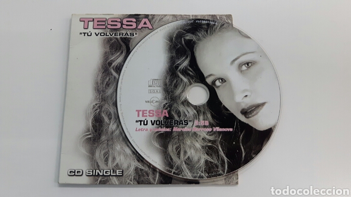CDs de m&uacute;sica: CD SINGLE TESSA - T&Uacute; VOLVER&Aacute;S - 2002 - Foto 2