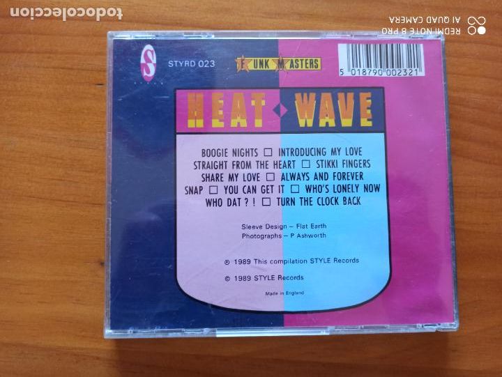 CDs de m&uacute;sica: CD HEATWAVE - FUNK MASTERS (9C) - Foto 2