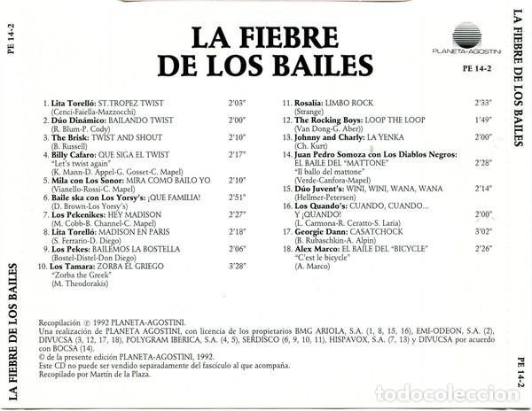 CDs de m&uacute;sica: La Fiebre De Los Bailes - CD - Foto 2