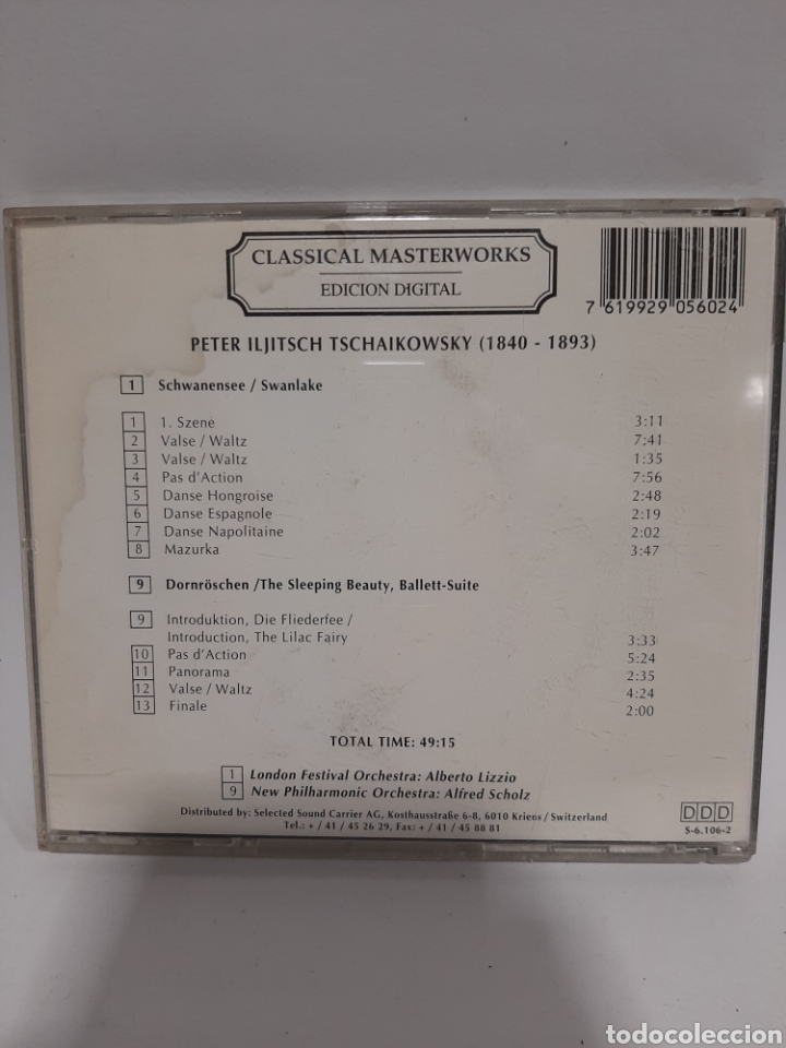 CDs de m&uacute;sica: SCD92 Tchaikovsky SEGUNDA MANO - Foto 2