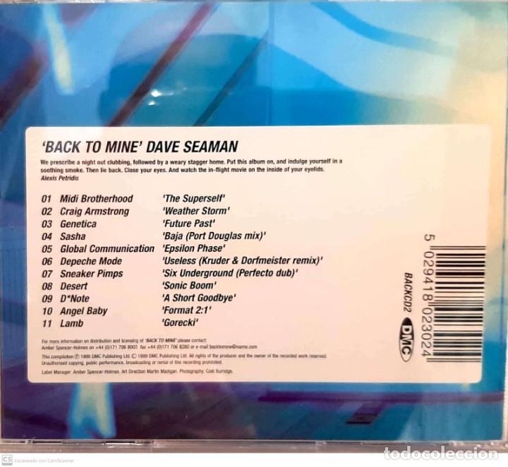 CDs de m&uacute;sica: Dave Seaman &lrm;&ndash; Back To Mine - Foto 3
