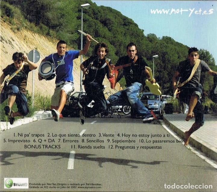 CDs de m&uacute;sica: NOT YET &uml;IMPREVISTO&uml; (CD) - Foto 2