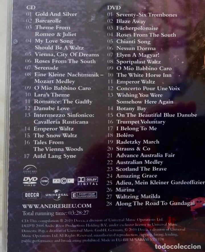 CDs de m&uacute;sica: ANDRE RIEU, MOONLIGHT SERENADE. 1 CD + 1 DVD - Foto 2