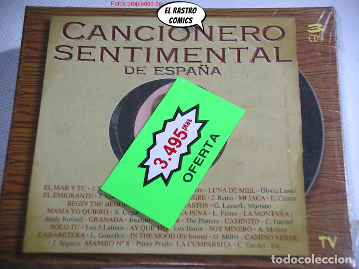 Musik-CDs: Cancionero Sentimental de Espa&ntilde;a, caja precintada, triple, 3 CD,s, Divucsa, 1997, copla...