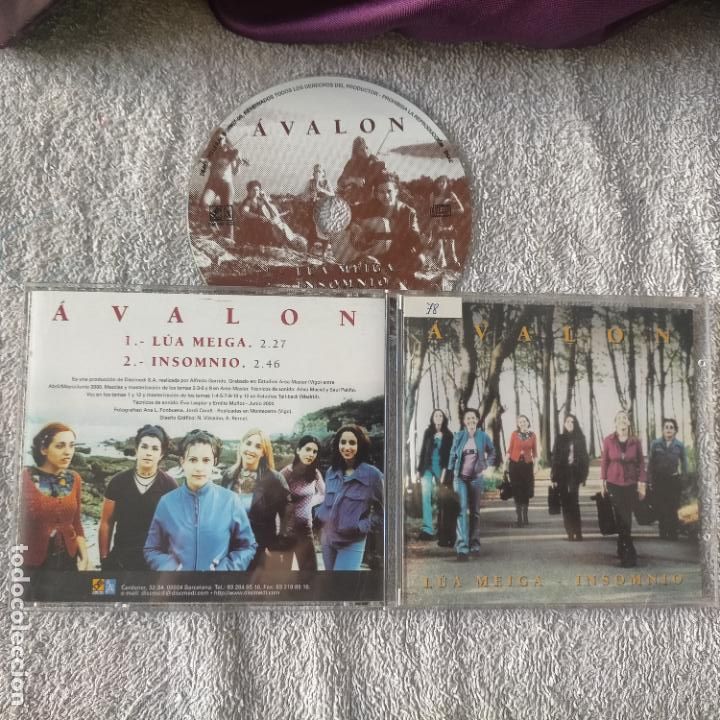 CDs de m&uacute;sica: CD SINGLE 2 TEMAS AVALON- LUA MEIGA - INSOMNIO - Foto 1