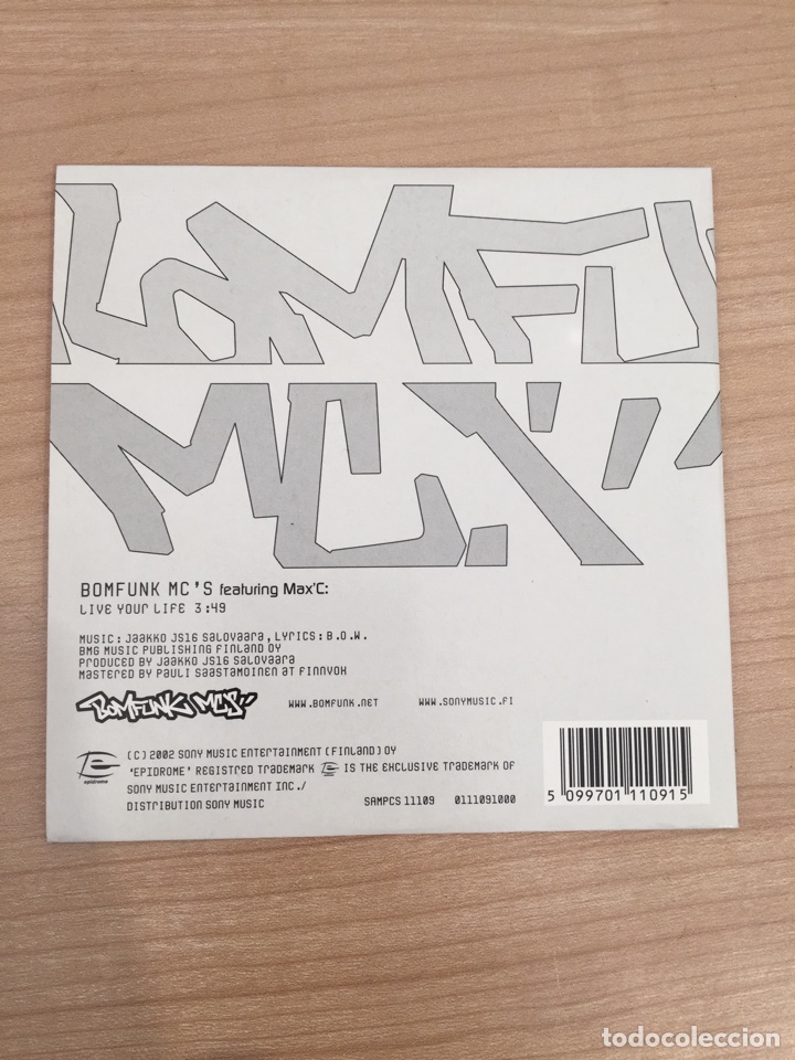 CDs de m&uacute;sica: CD SINGLE BOMFUNK MC&rsquo;S featuring MAX&rsquo;C - Foto 2