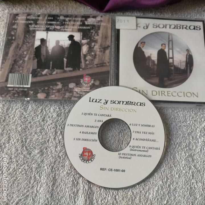 CDs de m&uacute;sica: CD LUZ Y SOMBRAS SIN DIRECCION 10 TEMAS - Foto 1