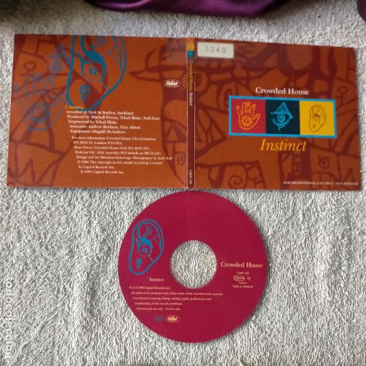 CDs de m&uacute;sica: CROWDED HOUSE - INSTINCT - CD SINGLE PROMOCIONAL - Foto 1