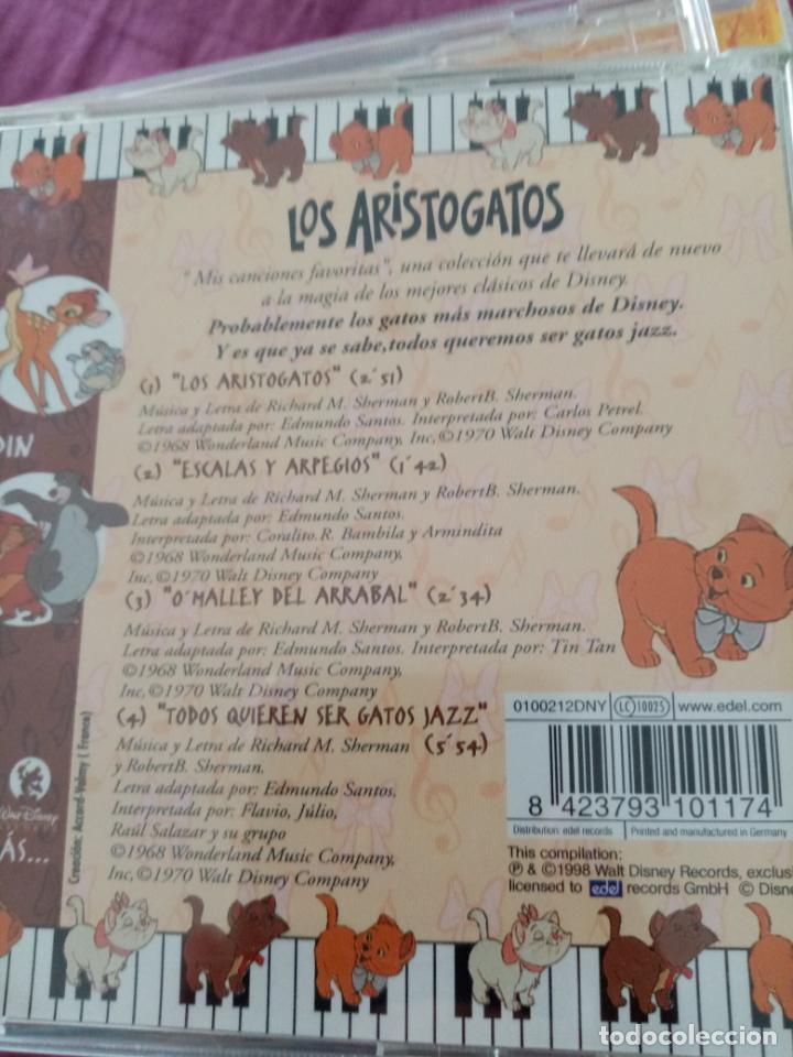CDs de m&uacute;sica: Los aristogatos - Foto 2