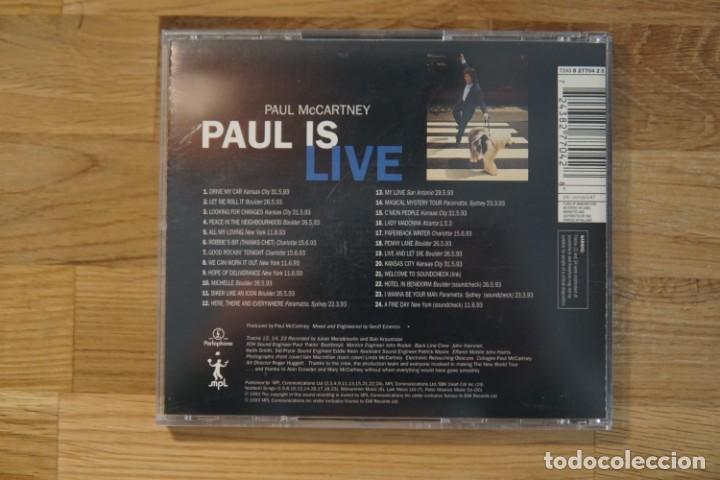 CDs de m&uacute;sica: PAUL MCCARTNEY - PAUL IS LIVE - CD - Foto 3