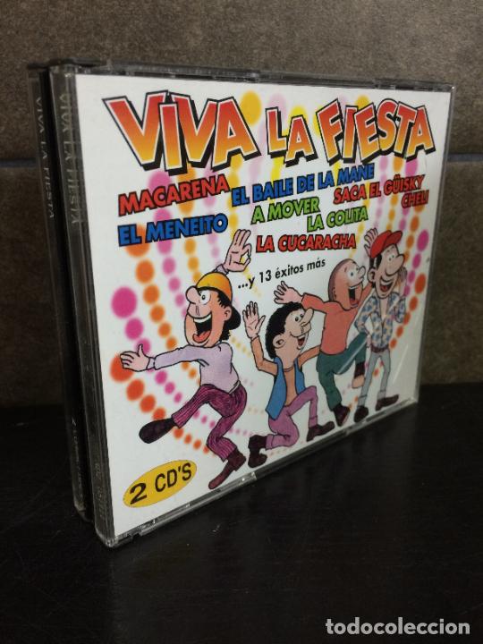 CDs de m&uacute;sica: CD, VIVA LA FIESTA 2 CDS. VARIOS EXITOS. - Foto 1