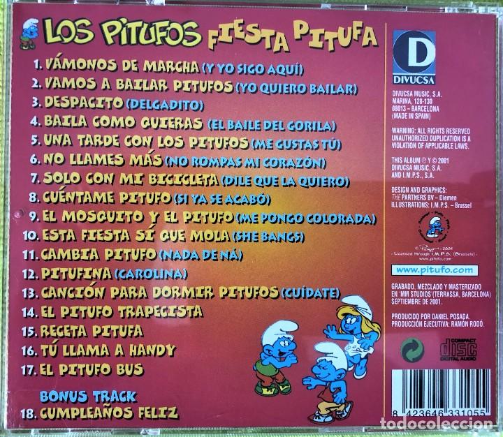 CDs de m&uacute;sica: Los Pitufos - Fiesta Pitufa - Foto 2