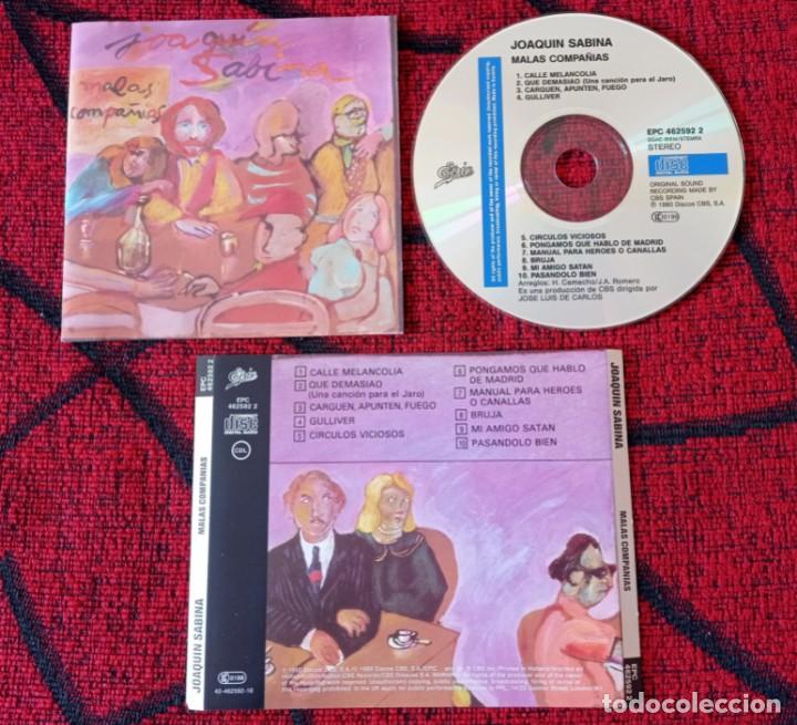 CDs de m&uacute;sica: JOAQUIN SABINA MALAS COMPA&Ntilde;IAS CD ORIGINAL - Foto 1