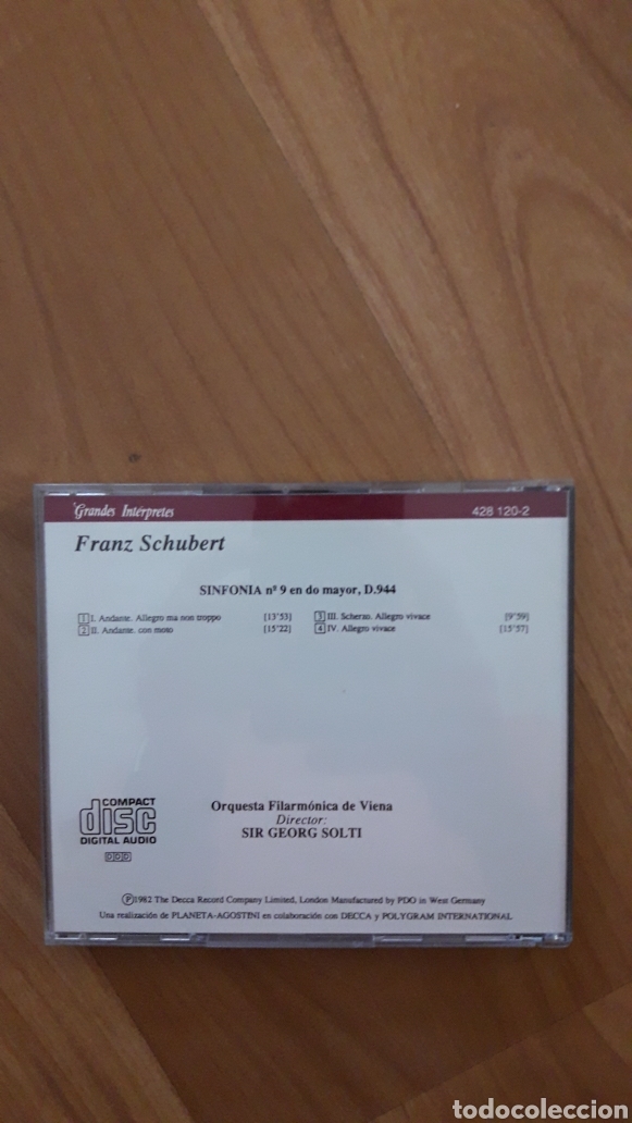 CDs de m&uacute;sica: SCHUBERT. GEORG SOLTI - Foto 2