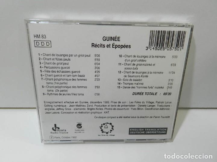 CDs de m&uacute;sica: DISCO CD. Guin&eacute;e: R&eacute;cits Et &Eacute;pop&eacute;es. COMPACT DISC. - Foto 2