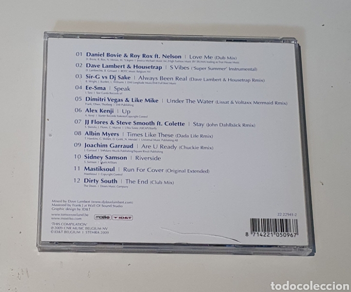 CDs de m&uacute;sica: RECOPILATORIO / CD 2009 / TOMORROWLAND - Foto 3
