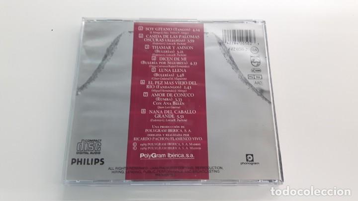 CDs de m&uacute;sica: CD CAMARON - SOY GITANO - 1989 - Foto 3
