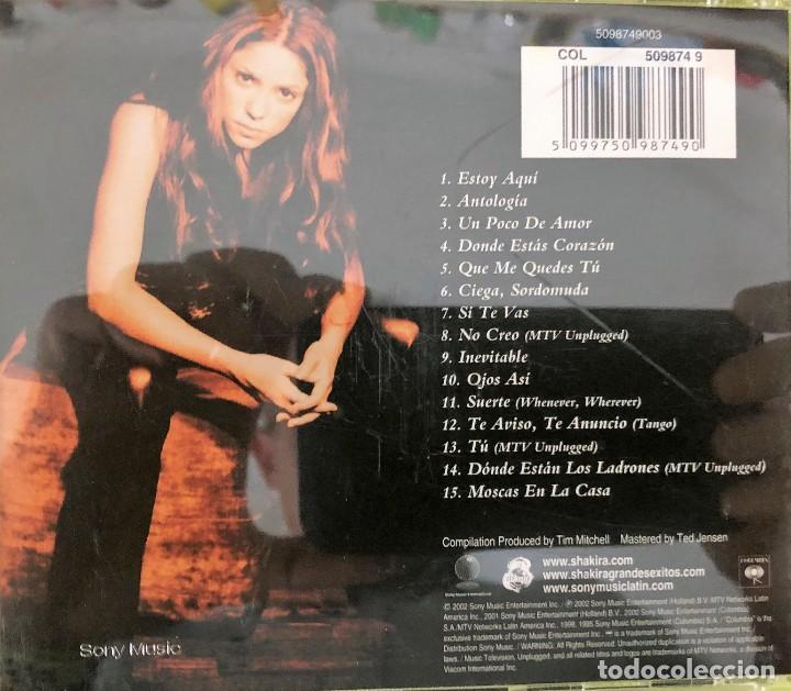 CDs de m&uacute;sica: Shakira ● Grandes Exitos ● CD, Compilation 2002 - Foto 2