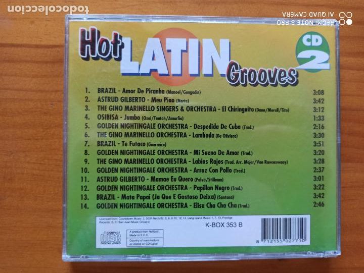 CDs de m&uacute;sica: CD HOT LATIN GROOVES (9K) - Foto 2