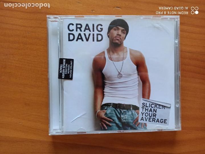 CDs de m&uacute;sica: CD CRAIG DAVID - SLICKER THAN YOUR AVERAGE (9L) - Foto 1