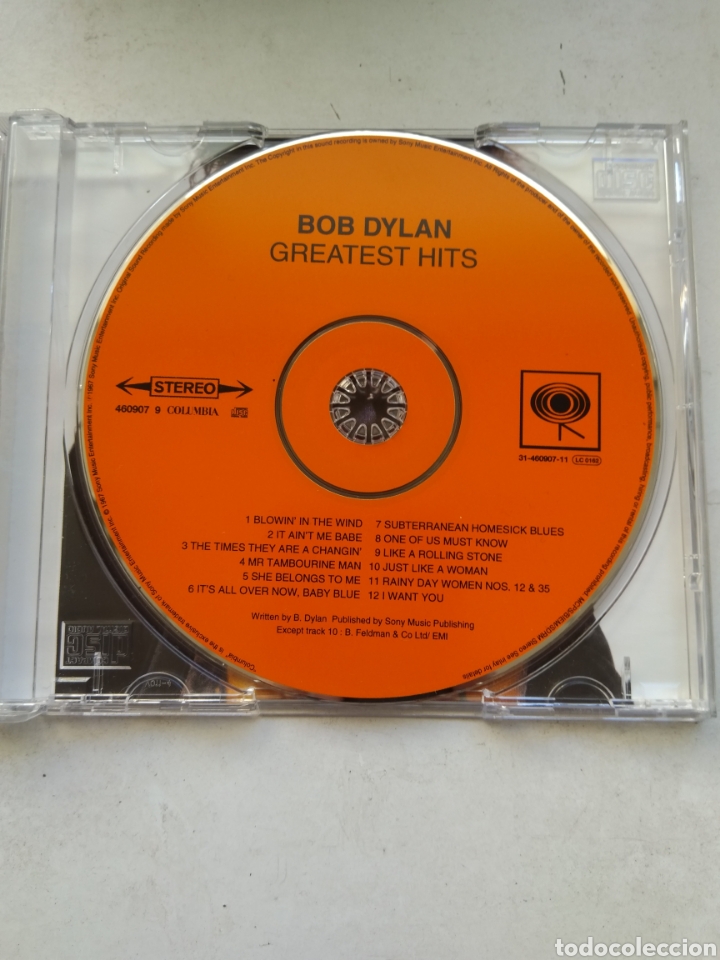 CDs de m&uacute;sica: CD BOB DYLAN/GREATEST HITS - Foto 2