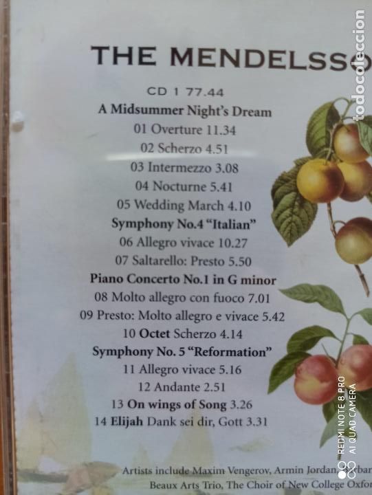 CDs de m&uacute;sica: CD THE MENDELSSOHN EXPERIENCE (2 CDS) (9L) - Foto 2