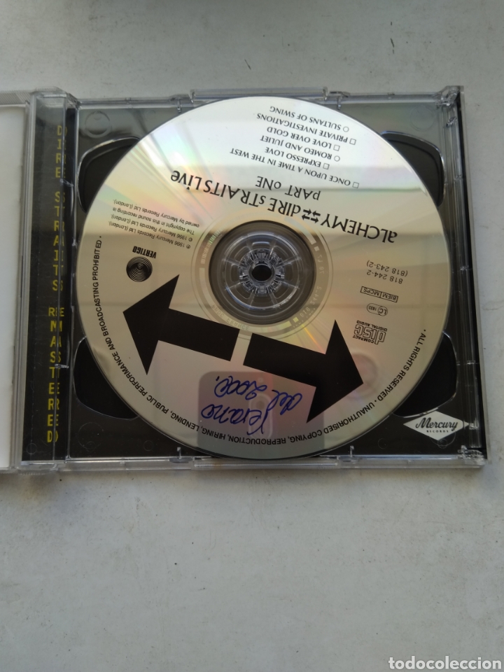 CDs de m&uacute;sica: CD DOBLE DIRE STRAITS/LIVE ALCHEMY - Foto 2